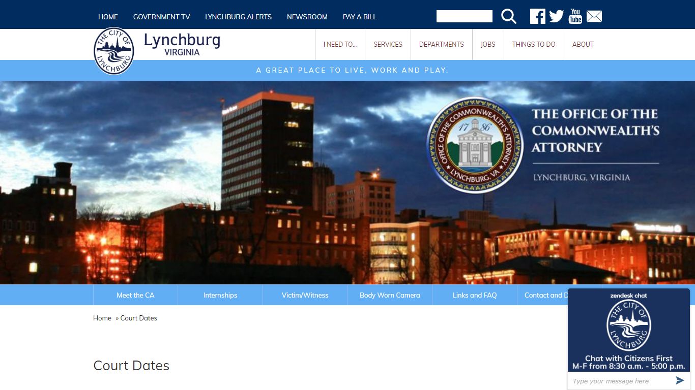 Court Dates | City of Lynchburg, VA