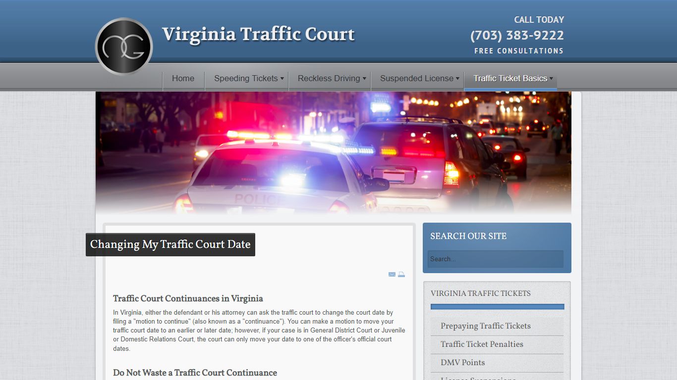 Change My Court Date - Virginia Traffic Court